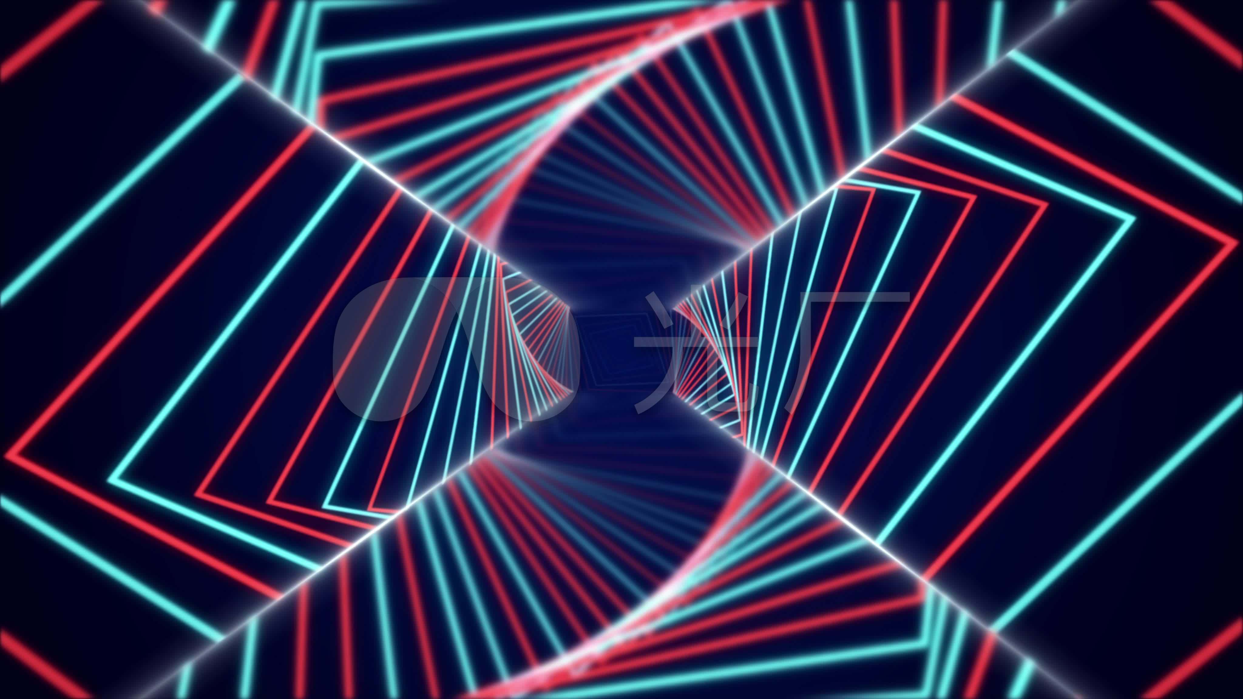 视频素材 舞台背景 场景背景 4k时尚走秀线条动态背景循环来自视频