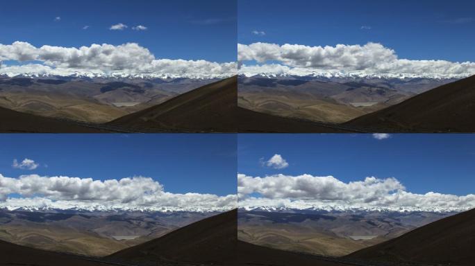 西藏雪山云层延时