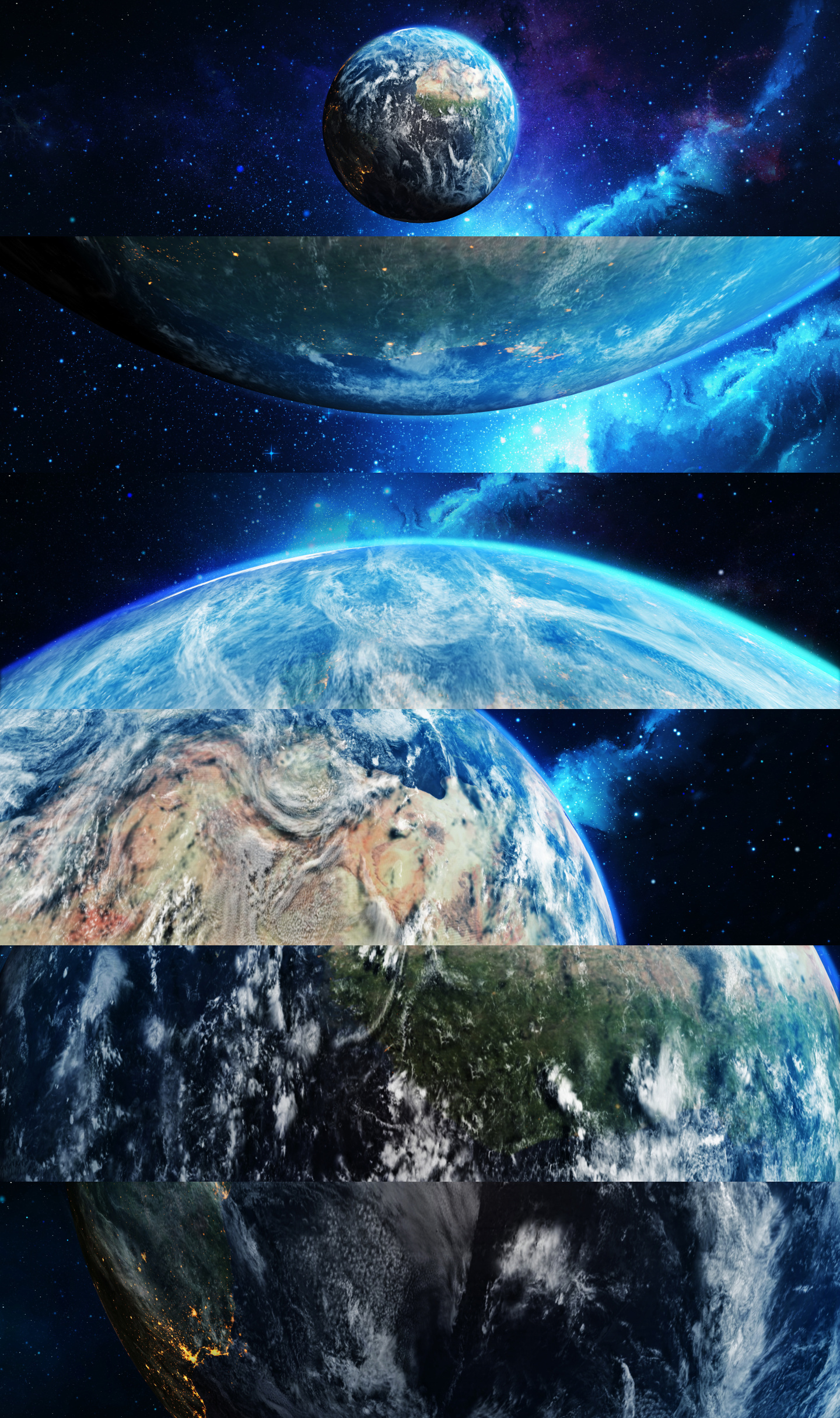 科技感行星地球旋转背景视频素材