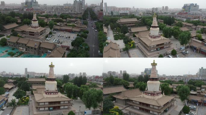 4k-张掖市大佛寺航拍