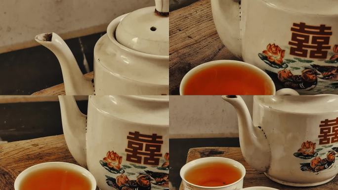 70年代老茶壶 茶碗 夏日喝茶 茶具
