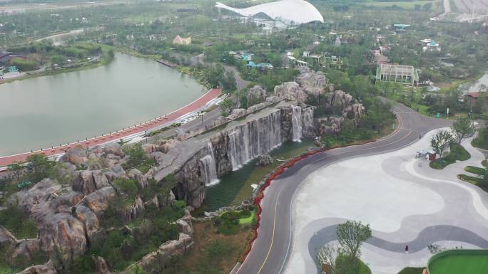 2021仪征扬州世园会园景航拍
