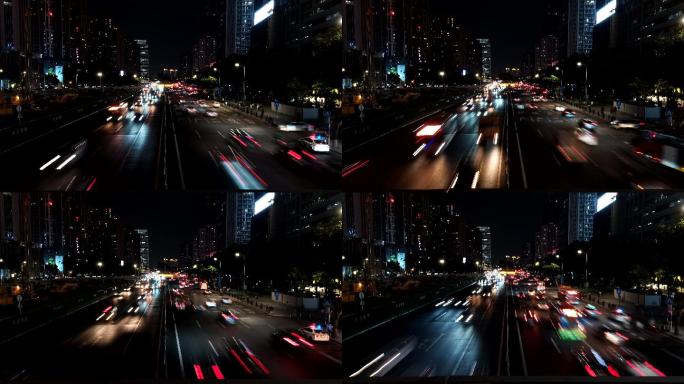 【原创】广州CBD夜色夜景 车流情感4k