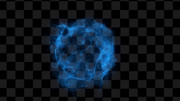 蓝色粒子能量球