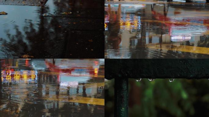 雨滴 升格拍摄 视频 素材