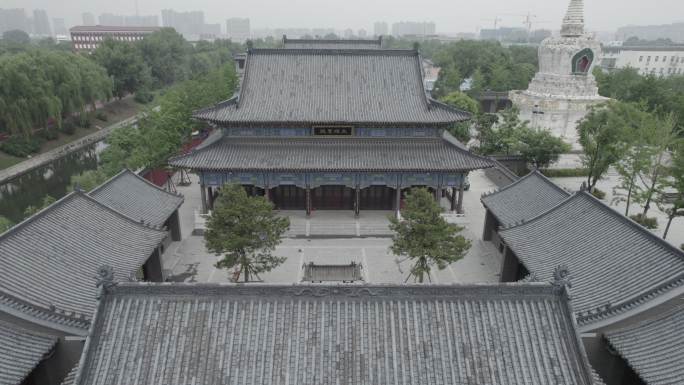 沈阳东塔寺庙5.4K航拍