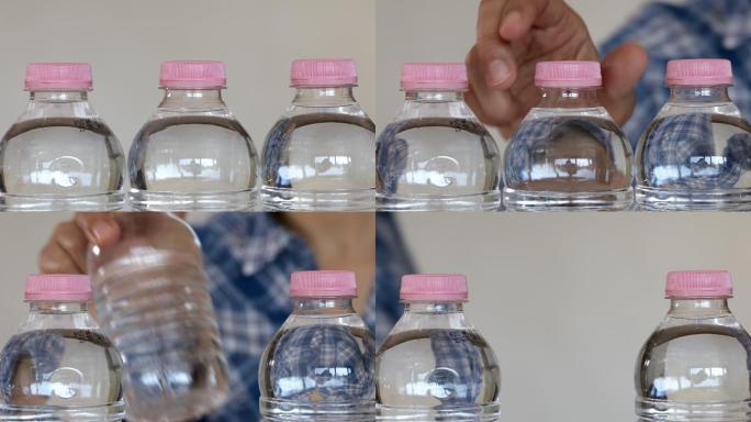 选择一瓶水的女人