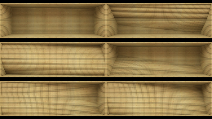 【裸眼3D】原木质感方块空间墙体矩阵艺术