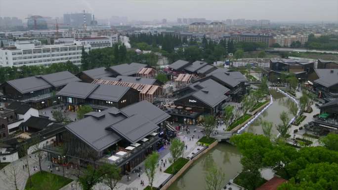 嘉兴南湖天地开业延时航拍4k60帧