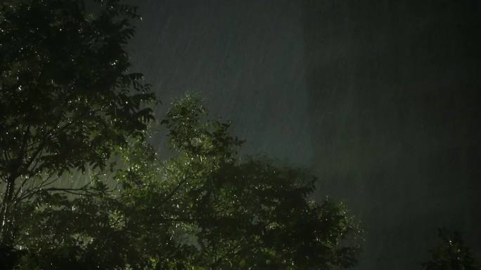 深夜暴雨天气