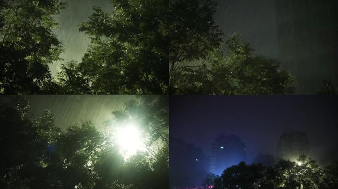 深夜暴雨天气