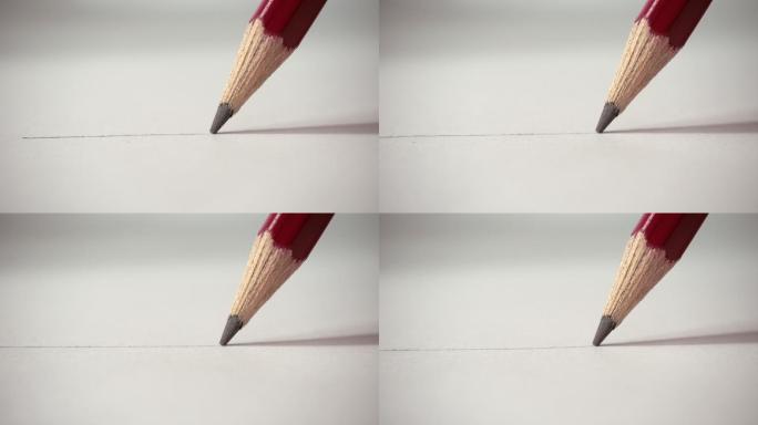 艺术家们用铅笔在纸上画线条