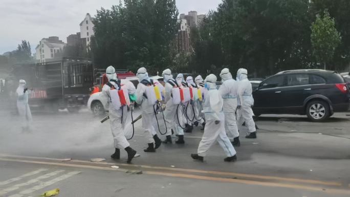武汉疫情街道消杀机器喷雾
