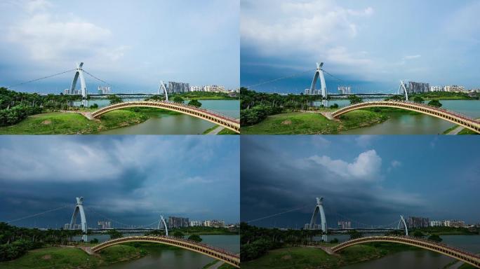 暴风雨来临乌云密布风云突变