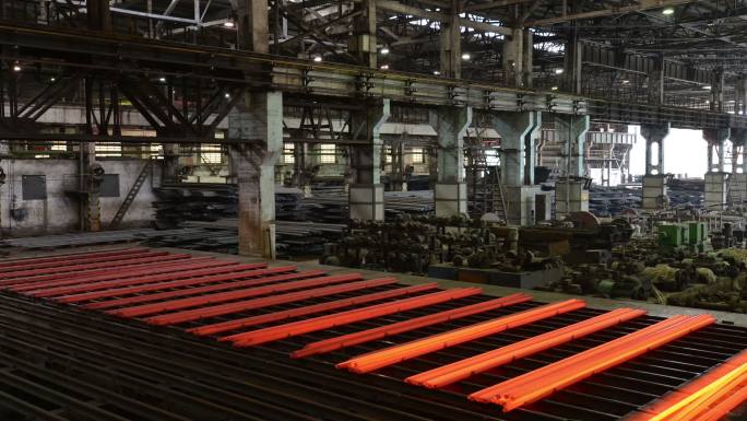 工作轧钢厂内部重工业自动化钢铁