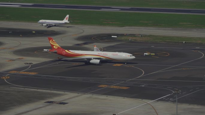 【原创4K】双流机场俯拍海南航空A330