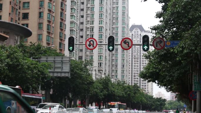 单独的交通指示灯倒计时