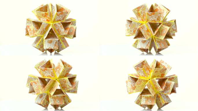 美丽的模块化折纸花
