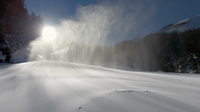 冬季雪山造雪系统