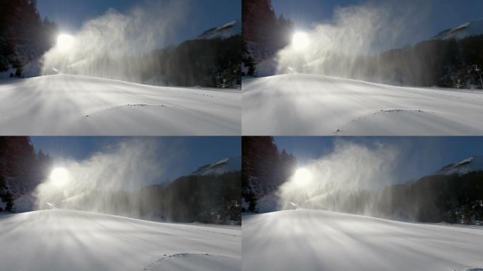 冬季雪山造雪系统