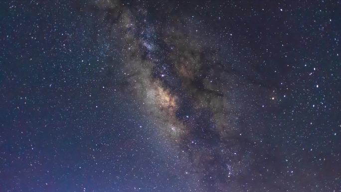 震撼壮观浩瀚星空银河延时摄影