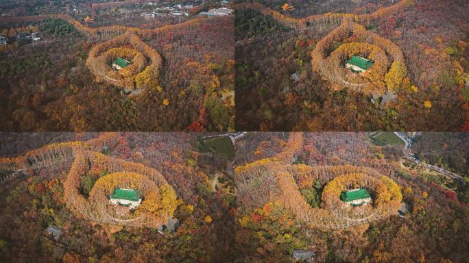 紫金山风景区-中山陵美龄宫航拍