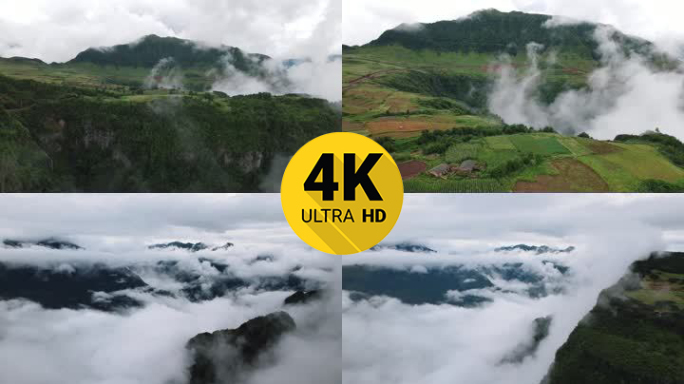 4K实拍穿越云海 穿过云层