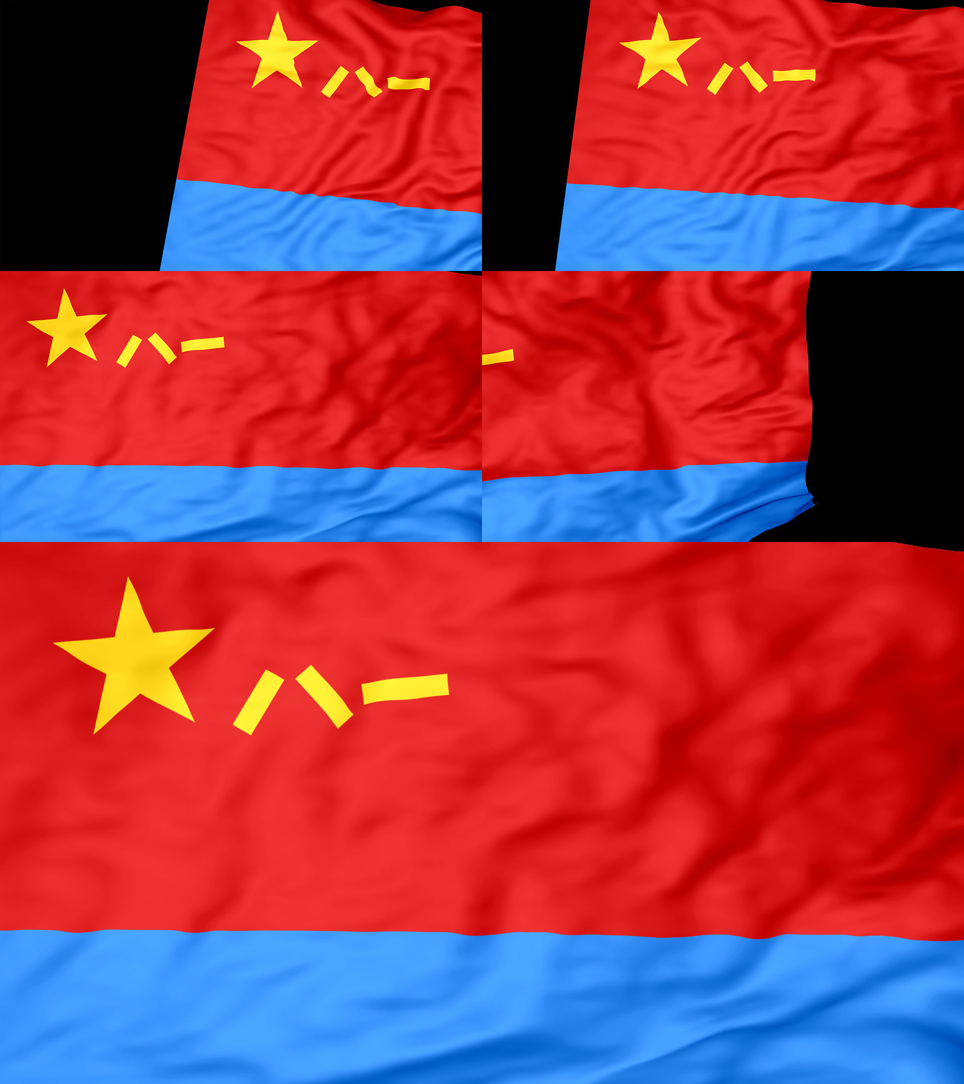 空军军旗转场(带通道)_1920x1080_高清视频素材下载(编号:6218631)