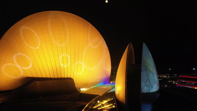 “城市门面”之海上明珠珠海大剧院  夜景