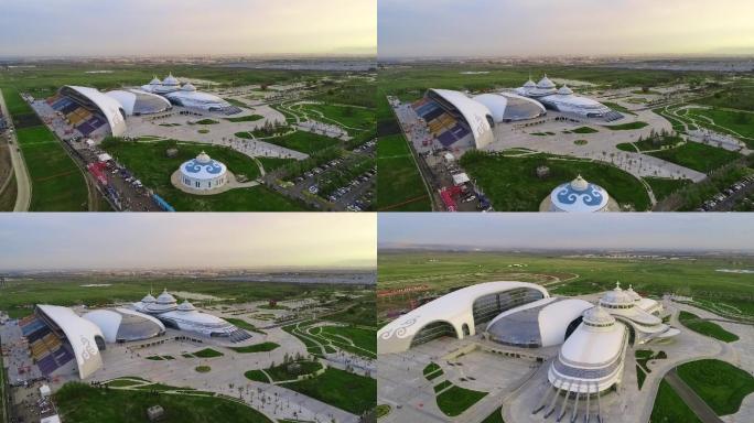 航拍呼和塔拉主会场