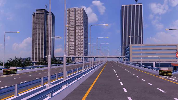 城市高速模型C4D工程