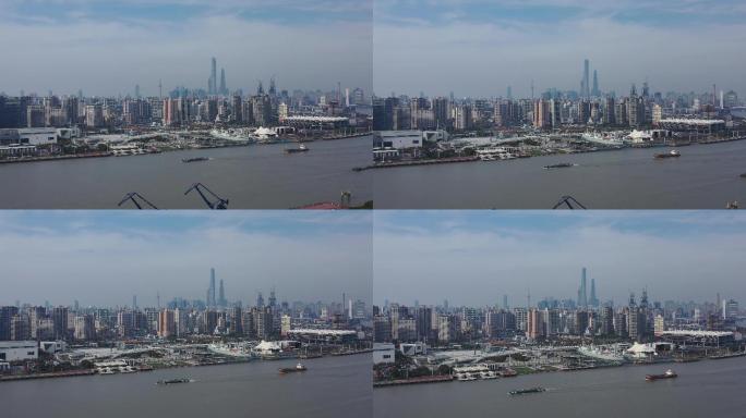 上海 航拍 外滩 前滩 世博 南北高架