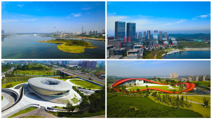 成都天府新区地标航拍合集 4K