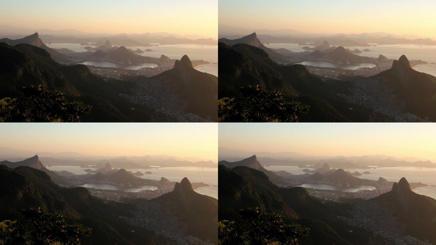 里约热内卢山脉巴西航拍