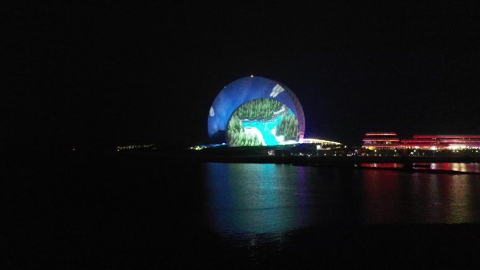 “城市门面”之海上明珠珠海大剧院 夜景