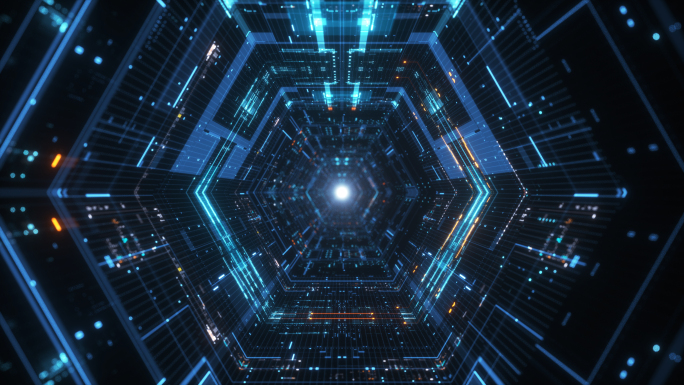 科技感隧道穿梭