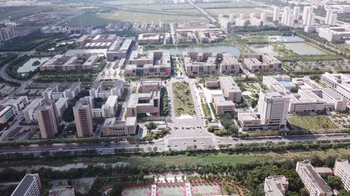 天津工业大学多角度4K航拍
