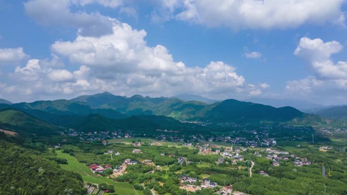 大径山乡村国家公园航拍延时风景