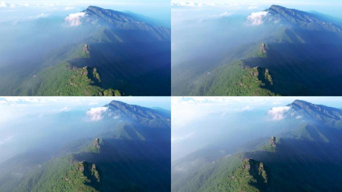 航拍贵州铜仁梵净山风景区