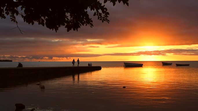 唯美浪漫的夕阳