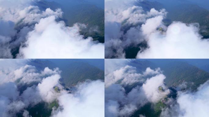 航拍贵州铜仁梵净山风景区