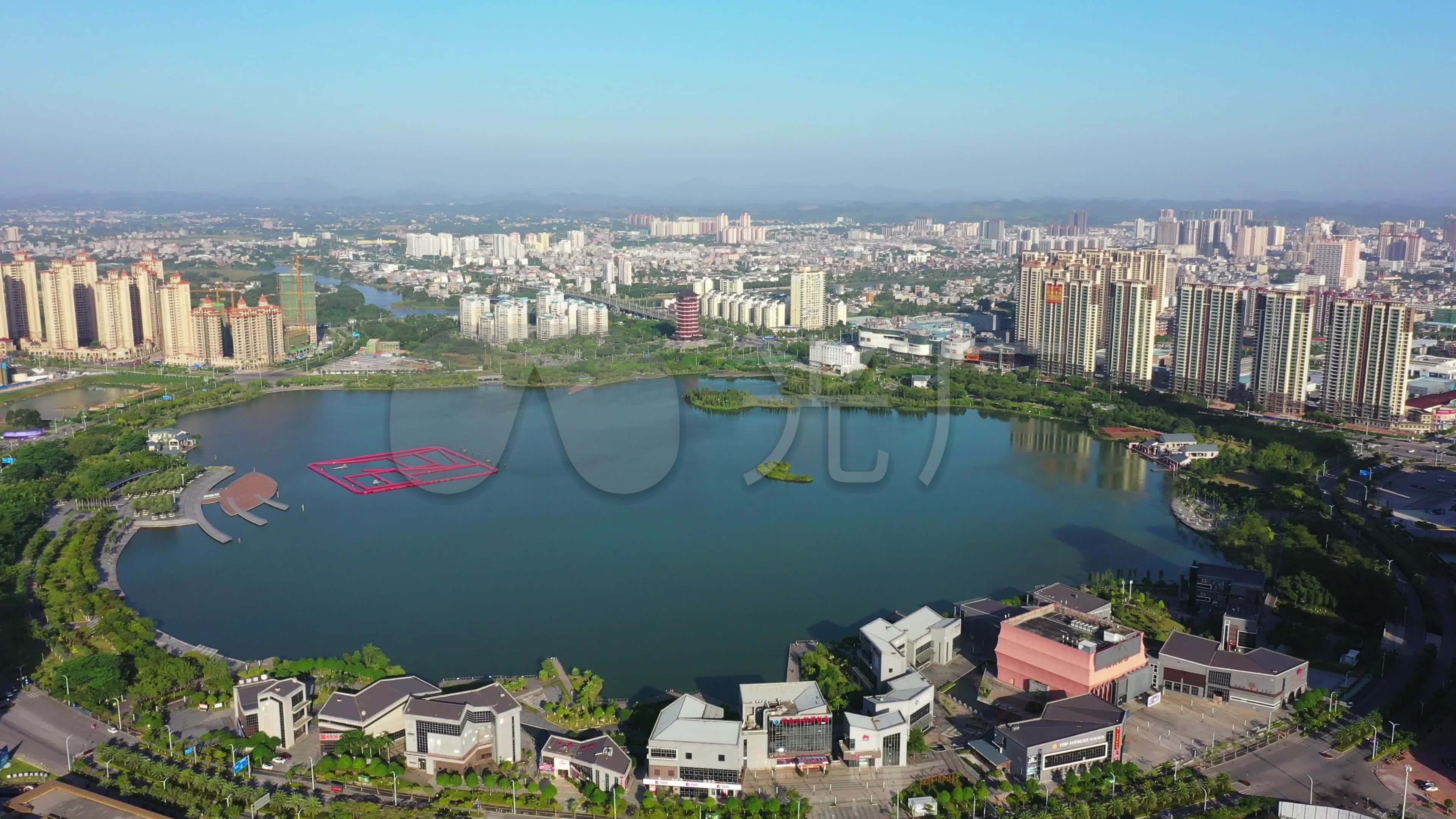 钦州市区夜景航拍延时_3840X2160_高清视频素材下载(编号:9106260)_实拍视频_光厂(VJ师网) www.vjshi.com