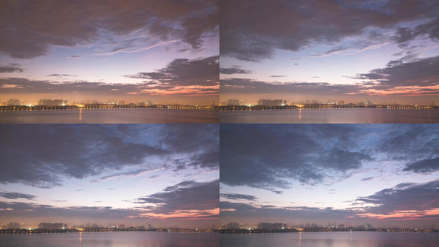 日出前的天空 延时摄影 4K 云