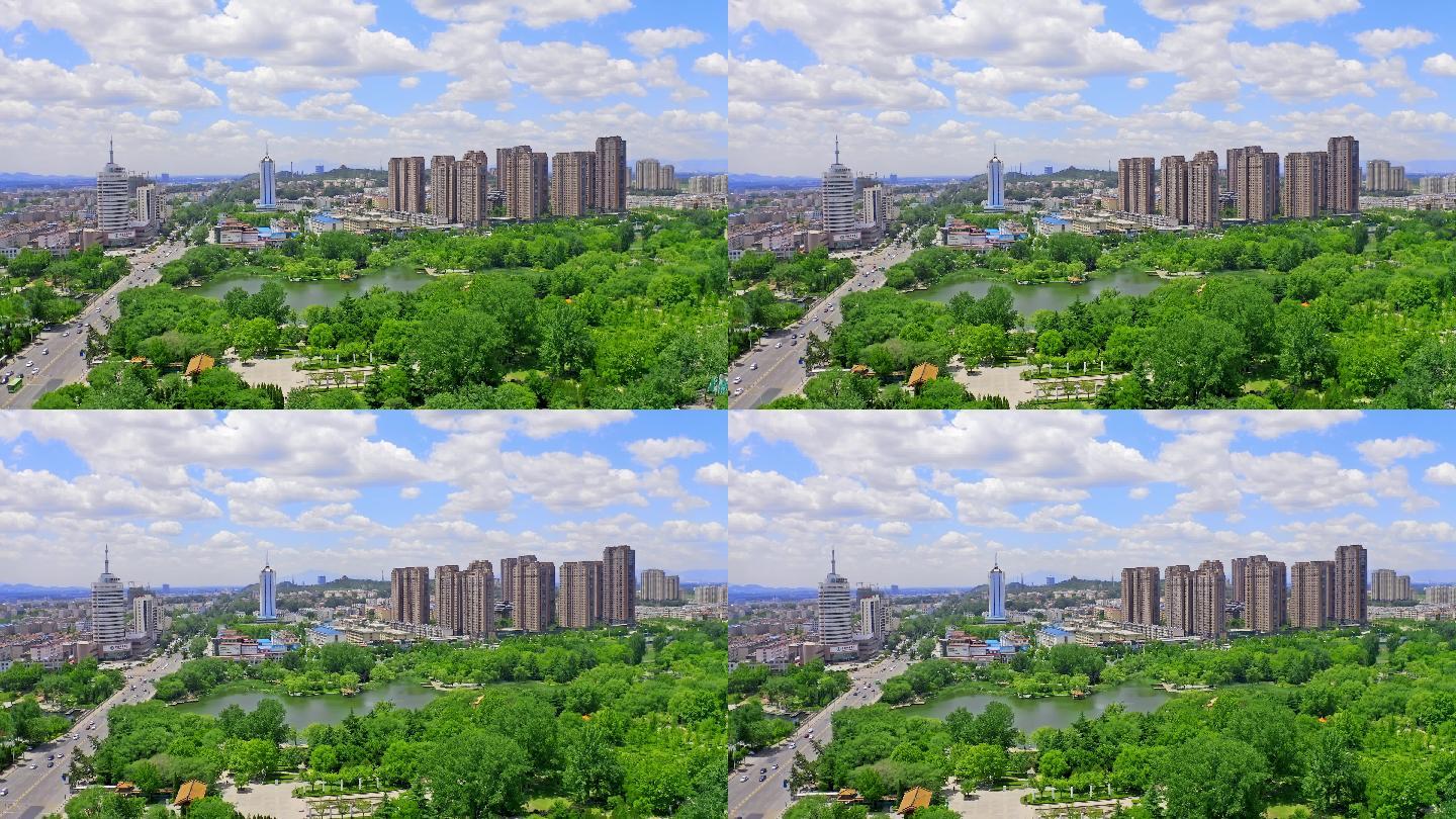 4K城市公园 城市绿地 拍摄