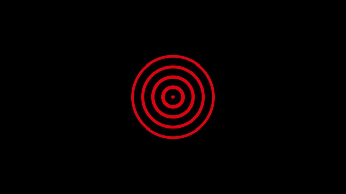 圆圈辐射波形图