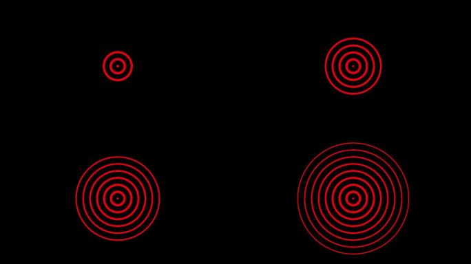 圆圈辐射波形图