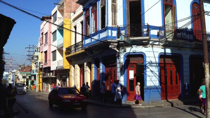 古巴圣地亚哥街景