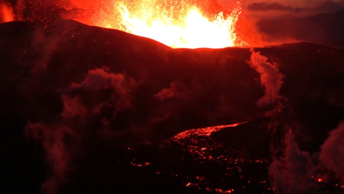 马尔兹冰岛火山爆发