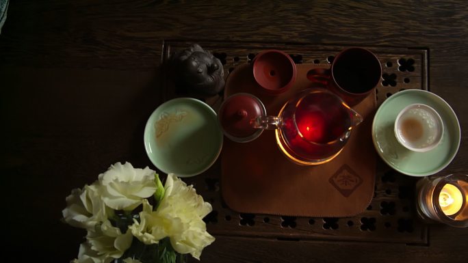 中国传统茶道，特写