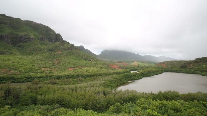 可爱岛鸟瞰大景大自然